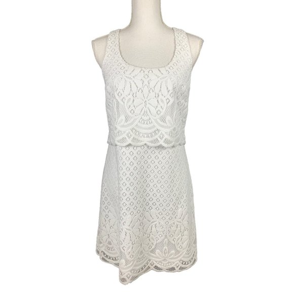 Lilly Pulitzer Dresses & Skirts - Lilly Pulitzer Stelle Lace Tank Dress White Size S